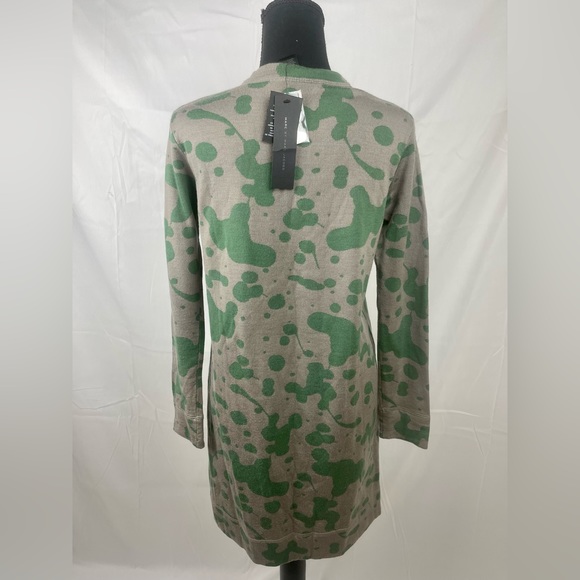 Marc Jacobs Oil Drop Wool Sweatshirt Dress in Granite Multi. Size Small - Picture 3 of 5